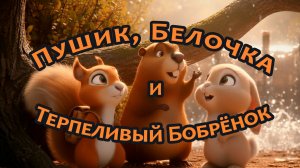 Терпеливый Бобрёнок и потоп  | Поучительный мультик для детей | Сказка про труд и терпение