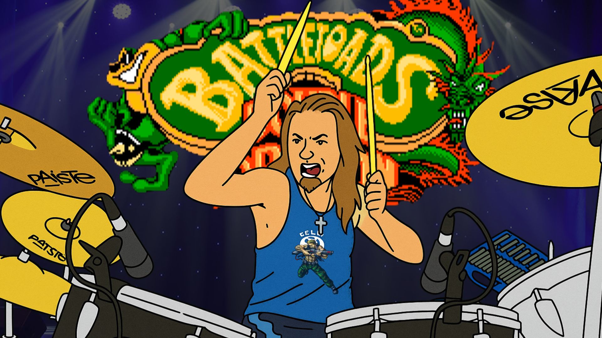 Battletoads & Double Dragon SNES ( DRUM Cover) #udarnikdron смотреть онлайн