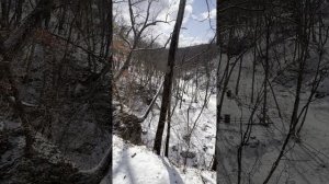 Кравцовские водопады зимой 18,02,2026 Приморский край.