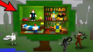 База на большом дереве в игре «99 ночей в лесу»! Анимация