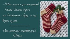 Моя носочная коробочка/26 / Пряжа Золотое Руно