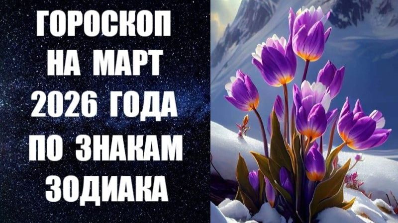 ГОРОСКОП НА МАРТ 2026 ГОДА ПО ЗНАКАМ ЗОДИАКА