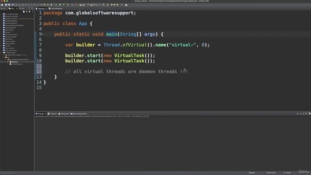 3. Creating virtual threads смотреть онлайн