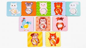 УЧИМ ЖИВОТНЫХ! МАМЫ и ДЕТИ! Животные для самых маленьких