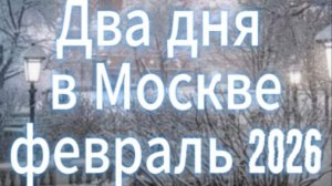 Два дня в Москве (февраль 2026 года)