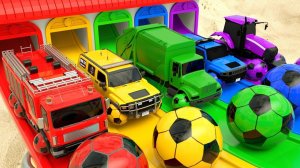 Полицейская машина, грузовик и пожарная машина — Детские стишки и песенки для детей