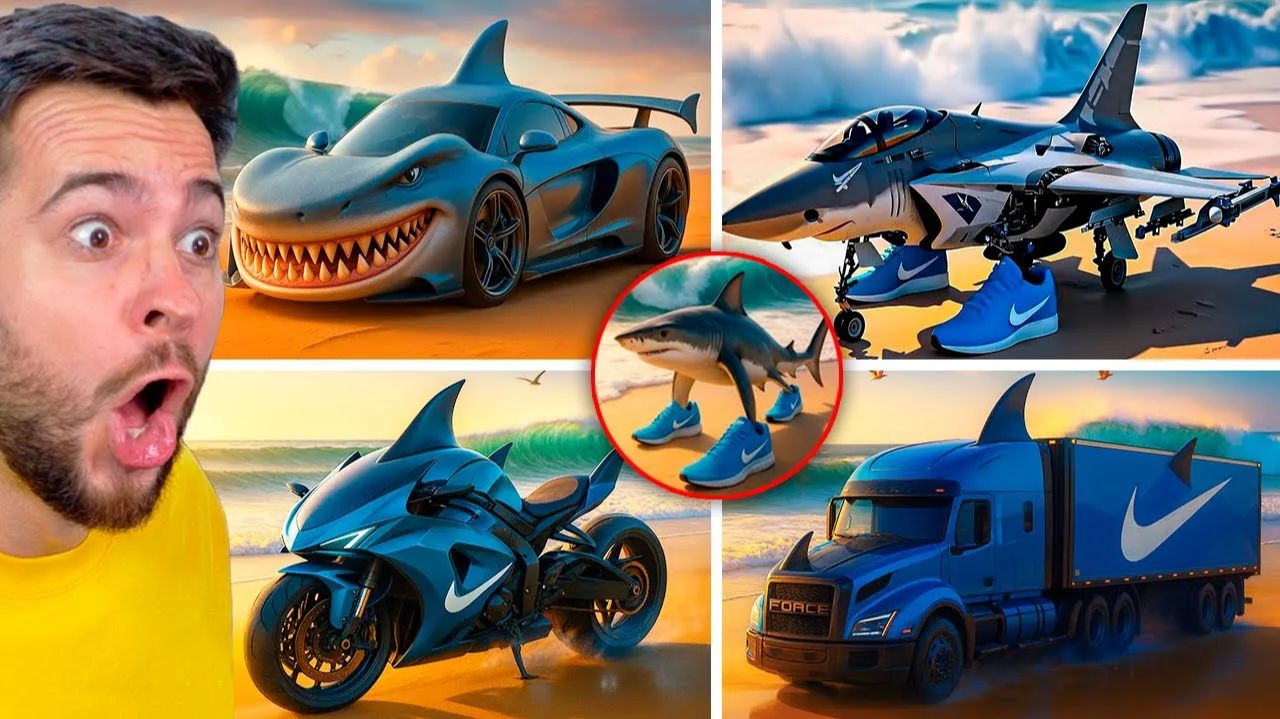 🦈 БРЕЙНРОТ но ГОНОЧНАЯ МАШИНА, МОТОЦИКЛ, ГРУЗОВИК, ТАНК, САМОЛЕТ, ПОЛИЦЕЙСКАЯ МАШИНА 🚙🏍️✈️ смотреть онлайн