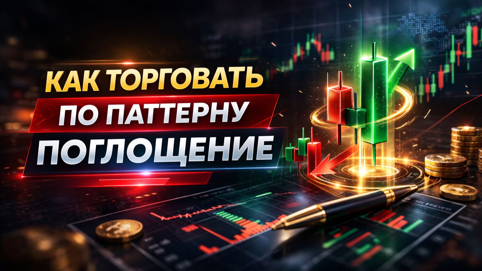 Как торговать по паттерну Поглощение