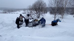 29.01.2021 Полтора метра свежего снега, увлекательное путешествие сквозь Тайгу на снегоходах