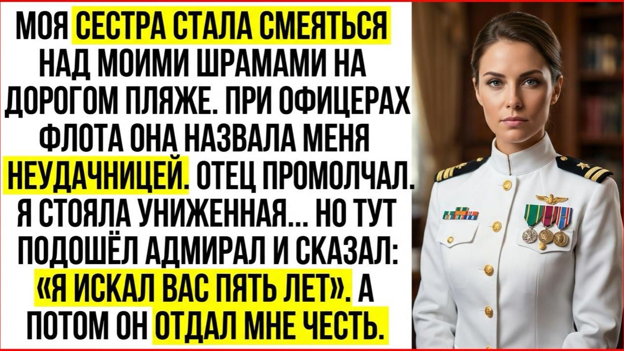 Моя Сестра Высмеяла Мои «Шрамы» На Пляже — Пока Адмирал Не Рассказал, Как Я Спасла Весь Его Флот смотреть онлайн