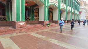 Moscow Walk. Kalashnikov, Skyscraper Oruzheyniy (Armory), Novoslobodskaya, Dolgorukovskaya Street.