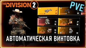 Автоматическая винтовка ⚡ Золотой  ПВЕ Билд ⚡ Маска Кустарь  ⚡ Division 2 PVE