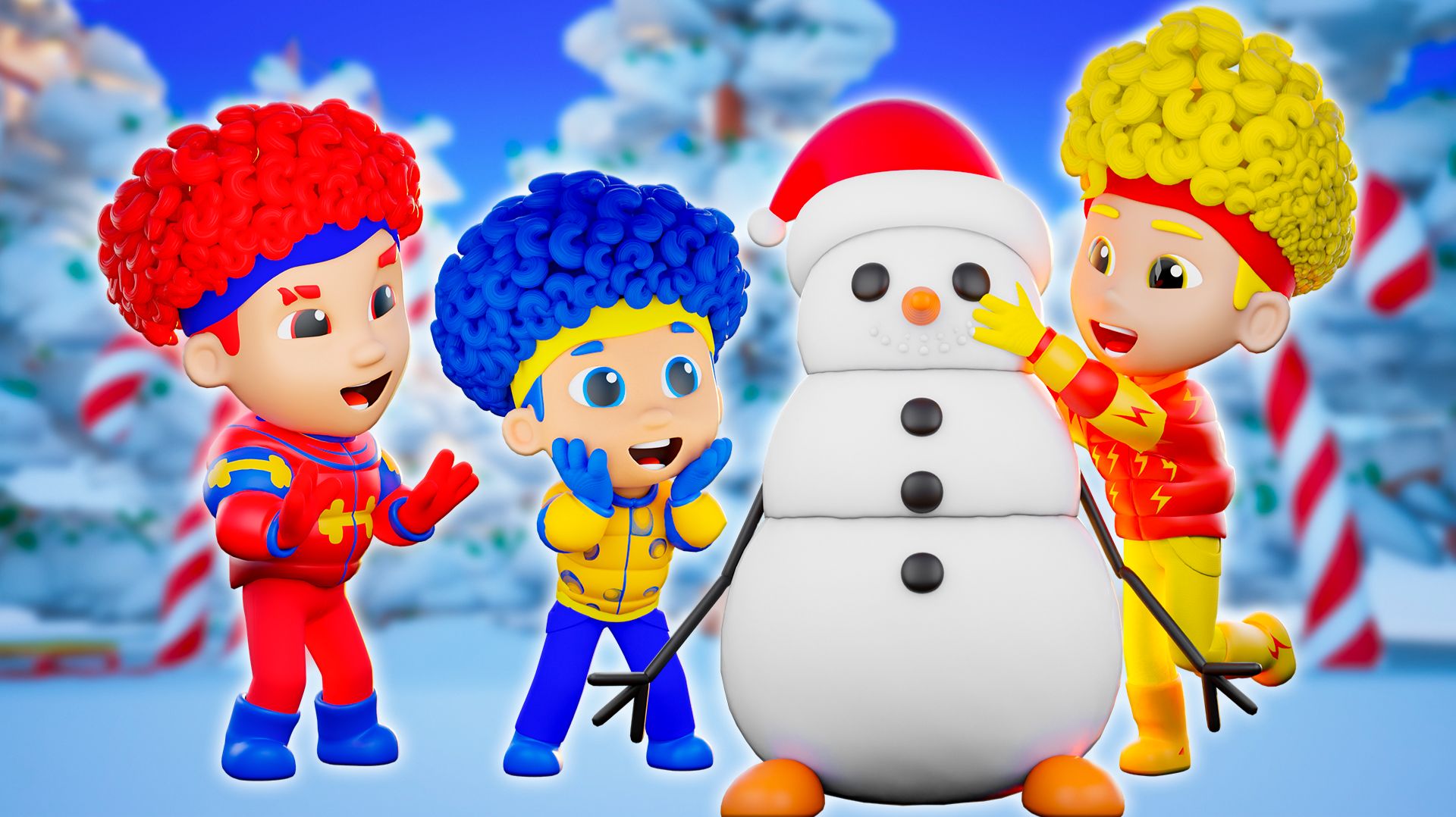 Снеговик Ла-Ла-Ла! | D Billions Детские Песни смотреть онлайн