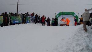 Соревнования по спуску с горы на самодельных санях. Сноутаг 7 в Калуге