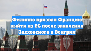 Филиппо призвал Францию выйти из ЕС после заявления Здеховского о Венгрии