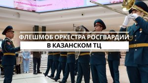 Оркестр Росгвадии поздравил казанцев с Днем защитника Отечества концертом в ТЦ