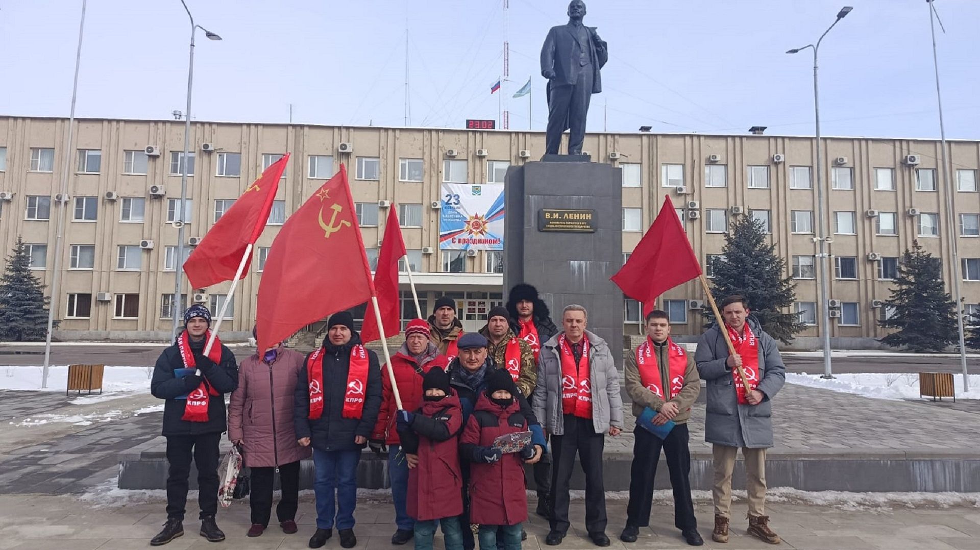 Автопробег россошанских коммунистов 23 февраля 2026 г. смотреть онлайн