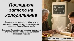 Последняя записка на холодильнике