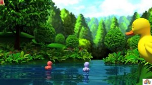 Пять маленьких утят отправились поплавать! 🐣🌊 Учим цифры весело.