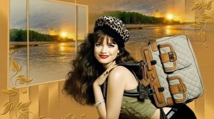 Дама улыбается анимация