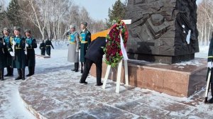 23 февраля в Астане состоялась церемония возложения венков к памятнику генералу И.В.Панфилову