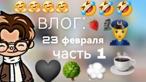 Влог: 23 февраля / часть 1 / тока бока / toka boka world / small family vlog + (АВ)