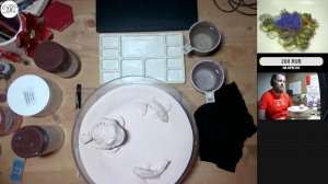 Творческий стрим. Тарелка с жабой 3. Глазуровка #ДС_керамист #DSceramist