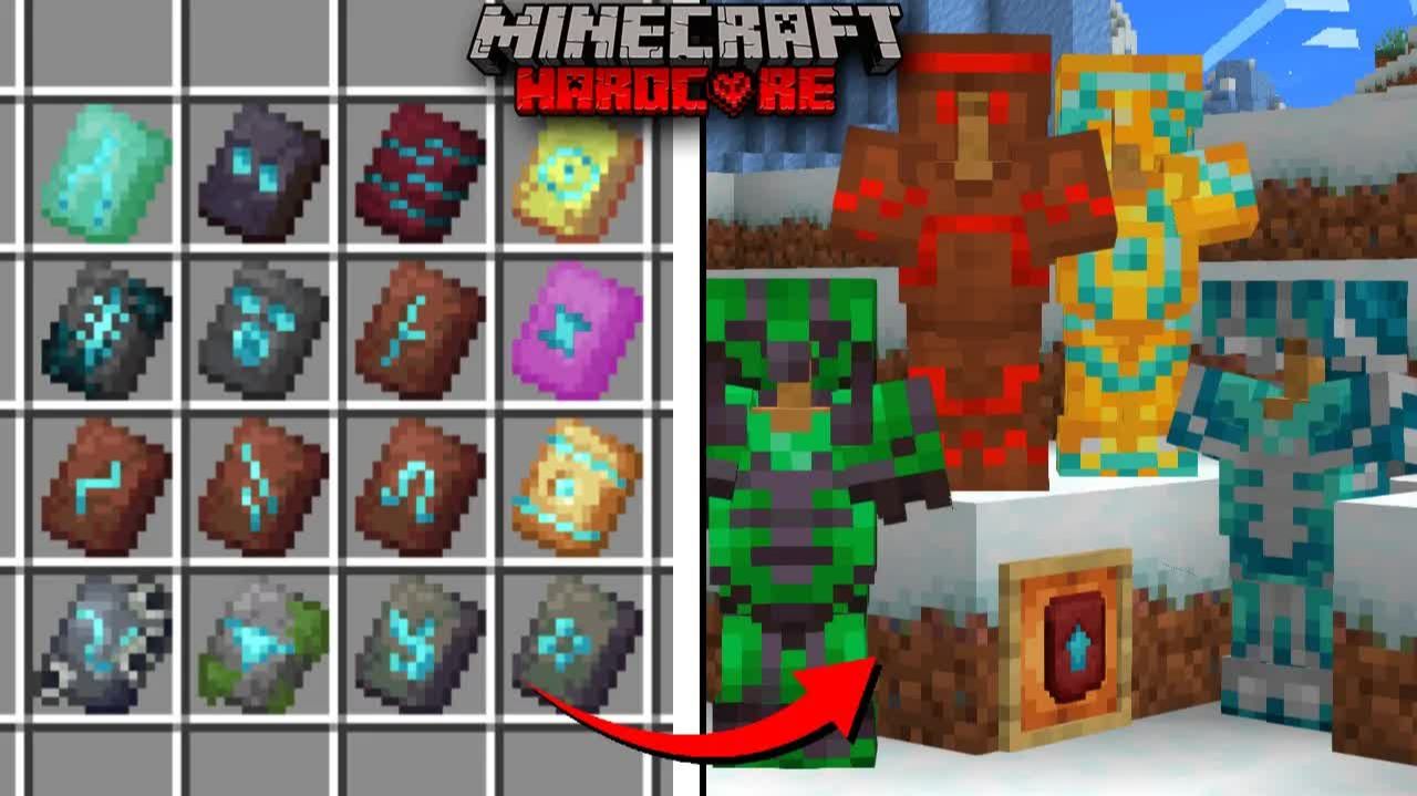 Я Собрал ВСЮ БРОНЮ из ВСЕХ КУЗНЕЧНЫХ ШАБЛОНОВ в Майнкрафт ХАРДКОР! #3 смотреть онлайн