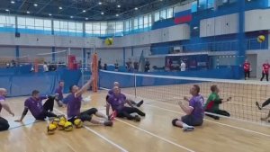 Волейбол сидя. Товарищеская игра команд Калининградской области.