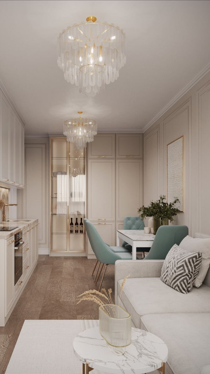 Интерьер кухни в стиле неоклассика смотреть онлайн