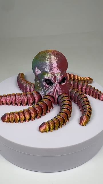 Гибкий 3D-осьминог с подвижными щупальцами