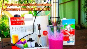 🍹Фруктово молочный коктейль в блендере Biolomix BHB 1100 / Fruit milkshake