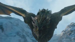 Джон Сноу впервые летает на драконе Игра престолов 8 сезон