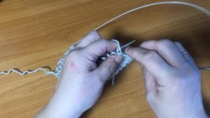 Двусторонняя сеточка спицами один ряд в высоту