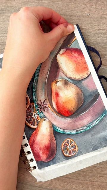 Закончила скетчбук этой работой. Как вам? смотреть онлайн