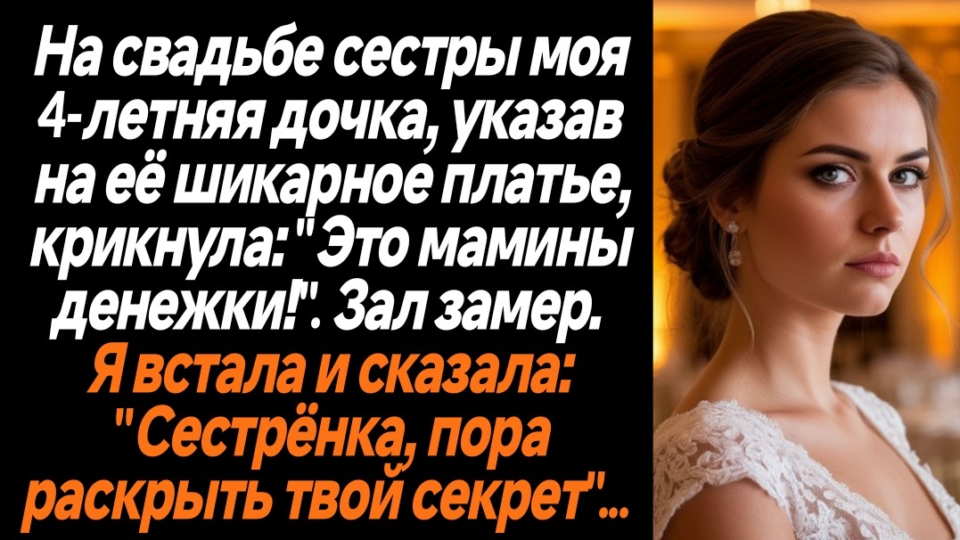 Жизненные Истории/На свадьбе сестры моя 4-летняя дочка, указав на её шикарное платье, крикнула: "Это смотреть онлайн