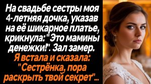 Жизненные Истории/На свадьбе сестры моя 4-летняя дочка, указав на её шикарное платье, крикнула: "Это