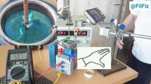 Раствор медного купороса в магнитном поле2