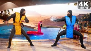 Mortal Kombat 1 Scorpion Vs Sub Zero 1995 Movie Skins Gameplay