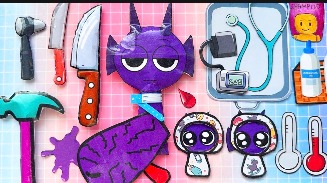 SPRUNKI DURPLE беременна 🤰 // О ! Милые какие малыши )) смотреть онлайн