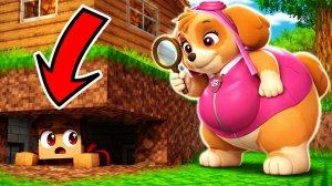 😱 Я СПРЯТАЛСЯ под ДОМОМ ОТ ТОЛСТОЙ СКАЙ В МАЙНКРАФТЕ