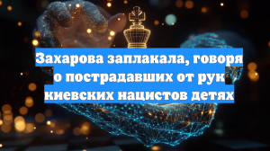 Захарова заплакала, говоря о пострадавших от рук киевских нацистов детях
