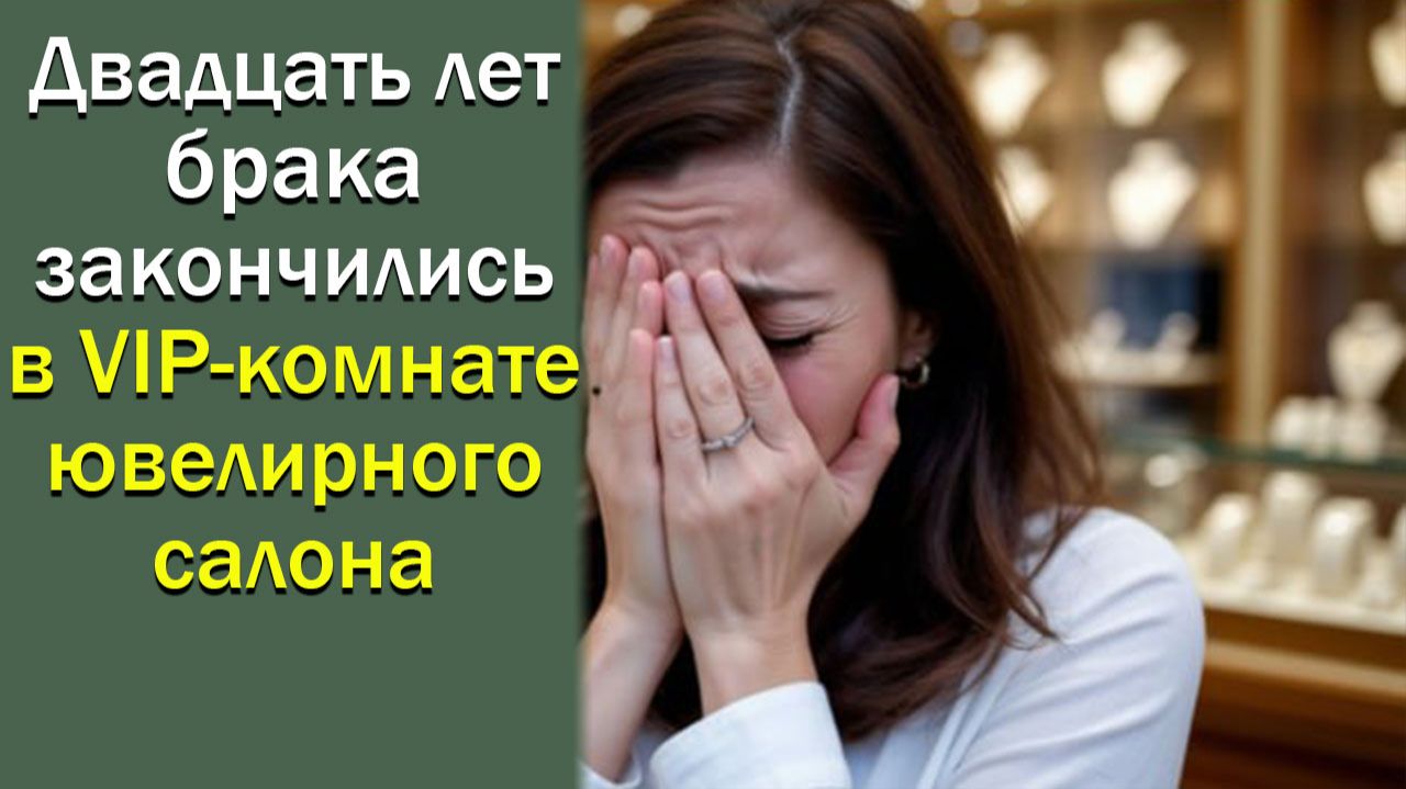 Двадцать лет брака закончились в VIP-комнате ювелирного салона