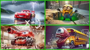 МУЛЬТИКИ В ДВИЖЕНИИ: МАККУИН vs МИНЬОН vs БЛАГОДАРНЫЙ МАККУИН vs АВТОБУС‑МОНСТР! 🏎️