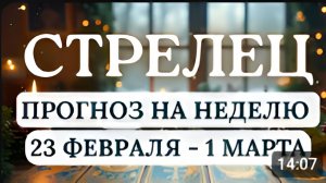 СТРЕЛЕЦ ПРИВЕДИТЕ В ПОРЯДОК ТЫЛЫ И ТОГДА ЛЮБЫЕ ПОХОДЫ БУДУТ В РАДОСТЬС 23 ФЕВРАЛЯ ПО 1 МАРТА 2026