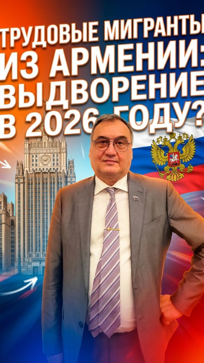 Запрет на въезд гражданам Армении в 2026 году! Выдворение за пределы РФ.