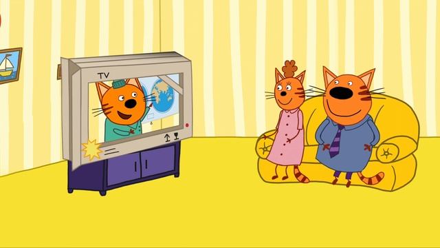 Три Кота Домашнее Телевидение | Игра Для Детей | Три Кота Мультфильм