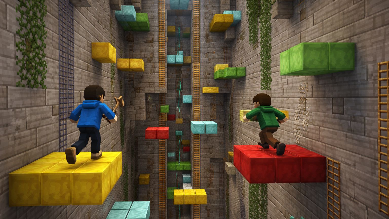 Проходим паркур карту в майнкрафт! смотреть онлайн