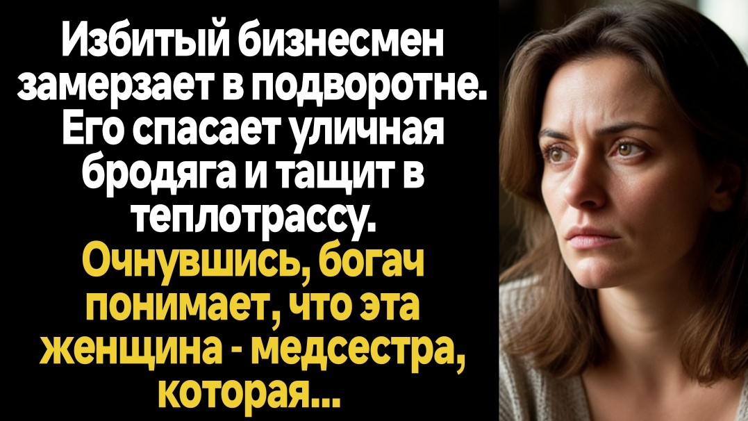 ИСТОРИИ ИЗ ЖИЗНИ/Избитый бизнесмен замерзает в подворотне, его спасает уличная бродяга и тащит в теп смотреть онлайн
