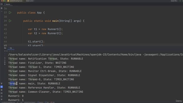 6. Showing all threads in the JVM смотреть онлайн